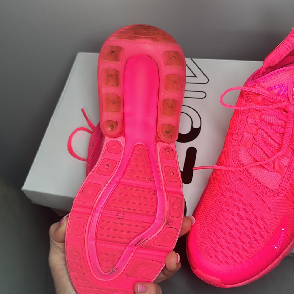 OOAK Swarovski Crystal Nike Air Max 270 Hyper Pink Sneakers size 9.5 BLING - Picture 6 of 8